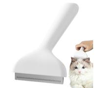 Brosse à poils pour chiens et chats, râteau en acier inoxydable antidérapant pour sous-poil - brosse pour chien et peigne pour chat, pour démantèlement chute de bain, enlèvement de nœuds pour chatons