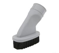 Brosse à poils souples pour aspirateur avec embout de 32 mm de diamètre intérieur compatible avec différents modèles d'aspirateur pour enlever la poussière (gris clair)