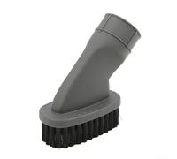Brosse à poils souples pour aspirateur avec embout de 32 mm de diamètre intérieur compatible avec différents modèles d'aspirateur pour enlever la poussière (gris)