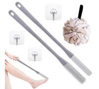 Brosse à pointe de manipulation longue : outil d'épurateur interdigital flexible du talon, appareil de préhension étendue en caoutchouc | Stick de nettoyage des pieds pour personnes âgées, assistant