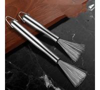 [Brosse à pot en acier inoxydable] Poignée en arc antidérapant - Décontamination en fil d'acier fin, moulage intégré qui ne tombe pas, plusieurs tailles en option (25 cm/30 cm/33 cm)