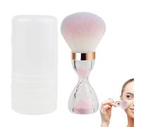 Brosse à poudre, poils doux, pinceau de maquillage, design portable avec poignée d'entonnoir, outil de maquillage pour le visage, le cou, les bras et le dos