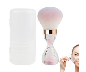 Brosse à poudre, poils doux, pinceau de maquillage, design portable avec poignée d'entonnoir, outil de maquillage pour le visage, le cou, les bras et le dos