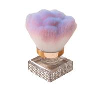 Brosse à poudre pour nail art avec médecine des mains en strass multi-usages Fond de teint en vrac Blush Makeup. Blanc