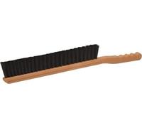 Brosse à poussière à poils noirs - 49 cm Brosse à poussière pour toutes les surfaces, nettoyage étroit entre les armoires et les fentes
