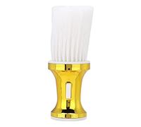 Brosse à poussière portable pour le nettoyage du cou et des cheveux, outil de coiffure avec poils doux, poignée ergonomique et bon ramassage des cheveux pour les coiffeurs et les (Or)