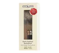 Brosse à raser Golddachs poils de blaireau noir-argent 1 pièce