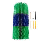 Brosse à Rayures pour la Vache de Cheval, les Chevaux Semi-circulaires Brosses en Dos de Cheval Grattements avec des Vis pour Chèvre Vaches de Bétail Chevaux (GREEN)