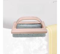 Brosse à Récurer avec Éponge Intégrée pour Baignoire et pour sol - pour accessoire Ménager pour Tuiles et Assiettes - Nettoyant pour efficace(Pink)