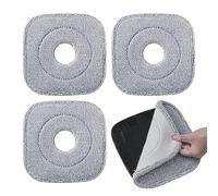 Brosse à récurer carrée de rechange très absorbante pour nettoyage en | Tampons lavables et réutilisables pour la maison, la cuisine, la chambre, l'entretien des planchers en bois dur