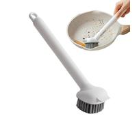 Brosse À Récurer Cuisine | Grattoir Rotatif 360 Degrés avec Manche Long pour Casseroles - Brosse De Cuisine,pour Évier Casserole Poêle De Cuisson Carrelage Salle De Bain Douche