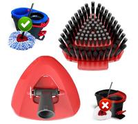 Brosse à récurer de Rechange Uniquement Compatible avec Le système Vileda Rinseclean, Plus de Couches de Poils, idéale pour la Cuisine, la terrasse, la Salle de Bain et la Douche (Taille S)
