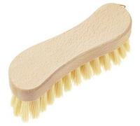 Brosse à récurer 'Éco', bois naturel, en S