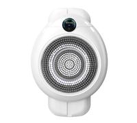 Brosse à récurer électrique automatique avec écran LED, blanc, plaque de brosse rotative de 18 cm, indicateur de batterie numérique, réglage à 3 vitesses
