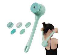 Brosse à récurer électrique - Brosse de bain durable, brosse à double poignée | Brosse exfoliante et nettoyante profonde résistante à l'eau, comprend 5 têtes de brosse interchangeables pa