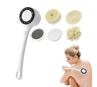 Brosse à récurer électrique pour le dos, brosse de bain, design ABS à long manche, 3 modes d'intensité, construction imperméable, prise en main facile, nettoyage en profondeur, parfaite pour la douche