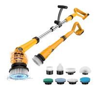 Brosse à récurer électrique rotative 1500 tr/min pour batterie DeWalt 20 V, brosse de douche électrique pour salle de bain/sol/baignoire/toilettes/carrelage, brosse de nettoyage électrique avec long