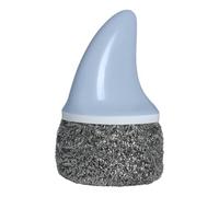Brosse à récurer en acier inoxydable, outil de nettoyage en forme de requin, tête à récurer robuste, poignée ergonomique, construction robuste, fabriquée en acier inoxydable ABS, 12 x 6 cm