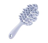 Brosse à récurer en silicone pour cuir chevelu - Brosse de massage pour cheveux 20 x 8,5 cm, poils doux, long manche pour un shampooing confortable et un nettoyage en profondeur du cuir chevelu |