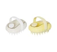 Brosse à récurer en silicone pour cuir chevelu, exfoliant en silicone, design à poils doux, action nettoyante en profondeur, parfaite pour la douche et le spa à domicile, 1 pièce