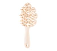 Brosse à récurer en silicone souple pour cuir chevelu | Longue poignée pour cheveux secs et humides