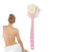 Brosse à récurer le dos avec poignée, brosse pour le corps pour la douche | Brosse de nettoyage du dos à poils doux pour femme - Accessoire de douche pour le cou, la poitrine, les mains, les bras, les