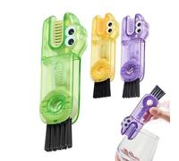 Brosse à récurer pour bouteille, suceur plat pour couvercle de tasse | Outil de nettoyage ergonomique et portable multifonctionnel pour homme, suceur plat, femme, espaces restreints, cuisine, verres à