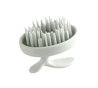 Brosse à récurer pour cuir chevelu, masseur de tête en silicone, 7,8 x 7 x 9 cm, antidérapant, nettoyage en profondeur et apaisant, shampooing humide et sec, soin des cheveux gras, relaxation pour