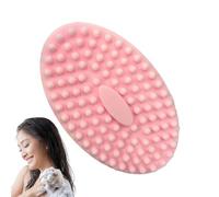 Brosse à récurer pour le corps en silicone - Tampon exfoliant doux - Brosse de lavage douce - Tapis exfoliant doux - Tapis de peau sensible - Scène de routine dans le bain de bébé, moment de massage