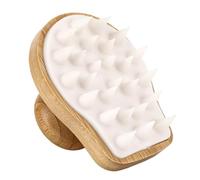 Brosse à récurer pour shampooing - Masseur de cuir chevelu de douche - Masseur de cuir chevelu pour homme et femme - Brosse à cheveux en bois pour cuir chevelu - Brosse à shampooing pour tous les
