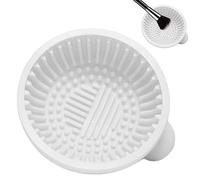 Brosse à récurer | Silicone Cosmetic Brush Cleaner - Forme hémisphérique partition surélevée Texture Cleaner pour pinceau fard à paupières Teksome