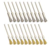 Brosse à roue de polissage, 20 pièces, extrémité propre, fil de