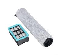 Brosse à rouleau de rechange pour brosse à récurer Bissell pour CrossWave HF2 3845N 3831, kit d'accessoires de nettoyage en plastique avec rouleaux et filtres (1 navigation + 1 filtre)