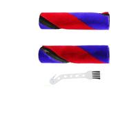 Brosse À Rouleau De Remplacement A98I-2PCS, Compatible Avec Les Aspirateurs Dyson, SV19 Omni-Glide SV21 Micro, Brosse À Rouleau Double, Brosse À Rouleau En Velours Doux