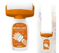 Brosse à rouleau de réparation murale, avec pâte de réparation murale, peinture murale, blanc, 500 g, rouleau de peinture de retouche murale, brosse à rouleau, pour graffiti, rayures, taches, fissures