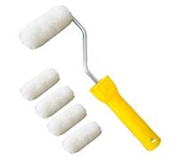 Brosse à rouleau en laine de 5,1 cm avec poignée douce | Laine haute capacité, retient plus de composés, répartition uniforme, finition lisse, traces réduites