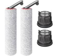 Brosse à rouleau + filtre d'accessoires pour Dreame H14 Pro, H14, H14 Dual aspirateur sec et humide pièces de rechange, 2 rouleaux
