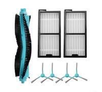 Brosse à rouleau principale, brosses latérales et kit d'accessoires de filtre compatible avec les aspirateurs robots Cecotec-Conga 5090 5490 5690 6090 6490 7090 pour un retrait efficace de la