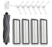 Brosse à rouleau principale, brosses latérales, filtre HEPA, accessoires de rechange compatibles avec plancher électrique D10s/D10s