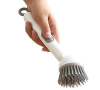 Brosse à savon à vaisselle | Brosse à récurer pour évier - Baguette à récurer réglable avec support distributeur de nettoyant pour lavage domestique pour salle de bain, verre, voyage, cuisine