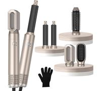 Brosse à sèche-cheveux amovible 1000 W - Brosse à cheveux Air Curler Air Curling Wrap Styler - Kit pour sécher les curling - Lisseur à cheveux - Brosse pour tous (5 en 1)