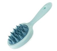 Brosse à shampoing à manche long - Pour nettoyage en profondeur - Relaxant - Peigne de massage du cuir chevelu - Pommeau de douche - Outil de coiffure, brosse à récurer, soin, bien-être et corps