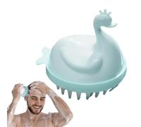 Brosse à shampoing pour cheveux - Brosse de massage du cuir chevelu en forme de cygne - Poils en silicone doux - Exfoliant et soin des cheveux - Brosse amovible pour la tête pour prévenir les