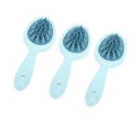 Brosse à Shampoing pour Cheveux, Masseur de Cuir Chevelu pour Soulager le Stress, Brosse en Silicone Souple pour Exfolier les Pellicules, Laver Facilement les Cheveux, Effets de