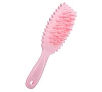 Brosse à shampooing à long manche pour cuir chevelu - Massage du cuir chevelu humide et sec - Stimule la croissance des cheveux - Masseur à long manche