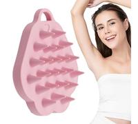 Brosse à shampooing, brosse à shampoing pour cheveux | Nettoyeur de tête et appareil de massage pour la croissance des cheveux avec poils en silicone doux - Brosse à sec humide pour le soin du cuir