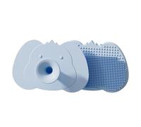 Brosse à shampooing en silicone pour bébé - Essentiel - Pour le bain des garçons et des filles - Petite tête de douche - Outil de nettoyage en silicone pour bébé