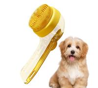 Brosse à shampooing pour chien, brosse à shampooing douce pour animal domestique avec manche extra long, fournitures de shampooing de voyage pour après-shampoing et poils courts