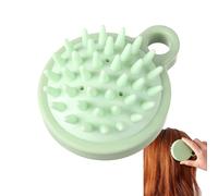 Brosse à shampooing pour cuir chevelu - Nettoyant pour cheveux en caoutchouc souple, tampon à gratter manuel, rondelle de construction en mousse, dispositif de circulation du stress | Aide au brossage