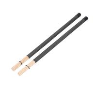 Brosse à Tambour, en Bambou, Maillet, Kit D'outils de Percussion pour Batteurs de Jazz Débutants (Black)